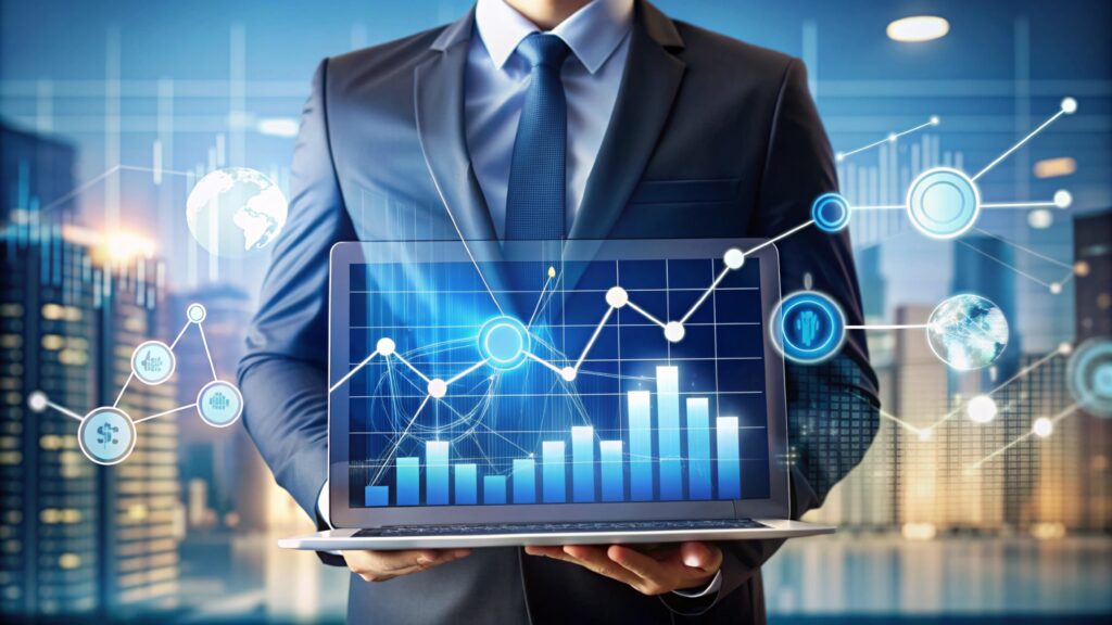 growing sales chart