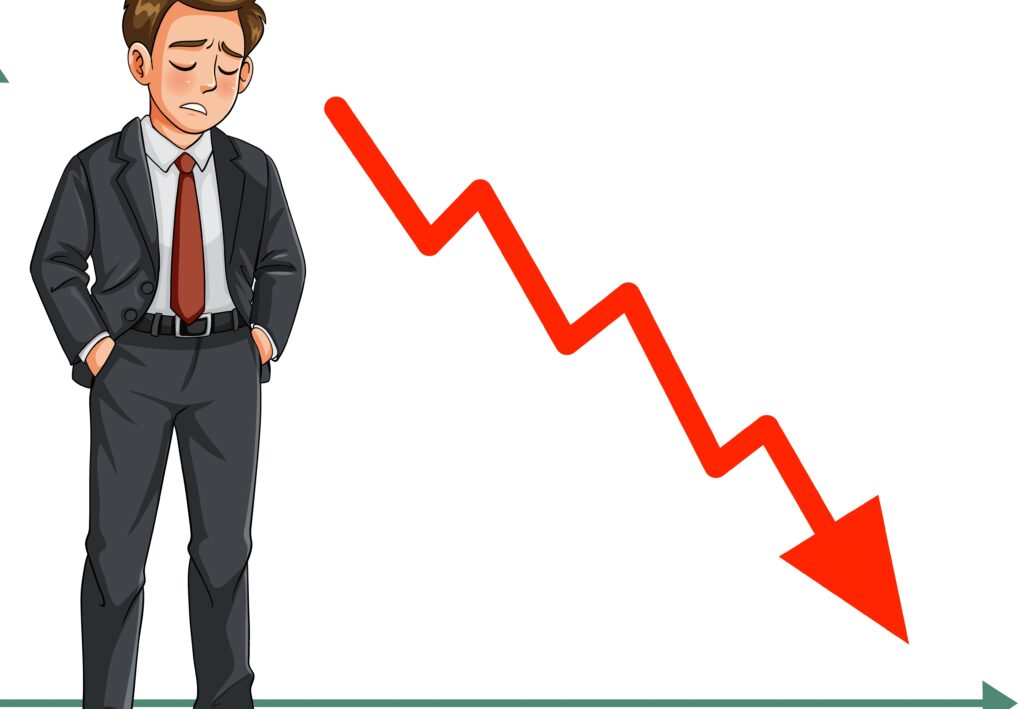 stagnant growth visual